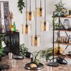 PARANE Pendant Light - glass Amber, 5-light sources