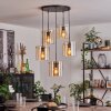 PARANE Pendant Light - glass Amber, 5-light sources