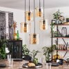 PARANE Pendant Light - glass Amber, 5-light sources