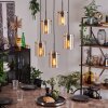 PARANE Pendant Light - glass Amber, 5-light sources