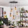 PARANE Pendant Light - glass Amber, 5-light sources