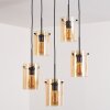 PARANE Pendant Light - glass Amber, 5-light sources