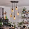PARANE Pendant Light - glass Amber, 5-light sources