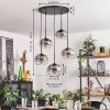 APEDO Pendant Light - glass clear, Smoke-coloured, 5-light sources
