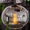 APEDO Pendant Light - glass clear, Smoke-coloured, 5-light sources