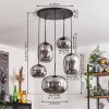 APEDO Pendant Light - glass Smoke-coloured, 5-light sources