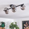 CHEHALIS Ceiling Light Smoke-coloured, 5-light sources