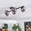 CHEHALIS Ceiling Light clear, Smoke-coloured, 5-light sources