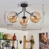 KOYOTO Ceiling Light - glass Amber, 3-light sources