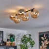 CHEHALIS Ceiling Light Amber, 5-light sources