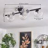 CHEHALIS Ceiling Light - glass clear, 5-light sources