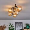 CHEHALIS Ceiling Light - glass Amber, 5-light sources