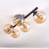 CHEHALIS Ceiling Light - glass Amber, 5-light sources