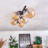 CHEHALIS Ceiling Light - glass Amber, 5-light sources