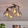 KOYOTO Ceiling Light - glass clear, Smoke-coloured, 4-light sources