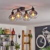 KOYOTO Ceiling Light - glass clear, Smoke-coloured, 4-light sources