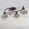 KOYOTO Ceiling Light - glass clear, Smoke-coloured, 4-light sources