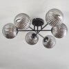 CHEHALIS Ceiling Light Smoke-coloured, 6-light sources