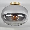 APEDO Ceiling Light - glass brass, black, 1-light source