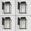 TIEVA Outdoor Wall Light black, silver, 1-light source
