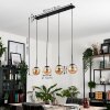 GASTOR Pendant Light - glass Amber, 4-light sources
