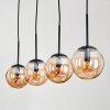 GASTOR Pendant Light - glass Amber, 4-light sources