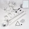 NAOFE Lamp Post white, 3-light sources