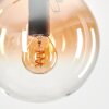 GASTOR Pendant Light - glass Amber, clear, 4-light sources