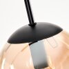 GASTOR Pendant Light - glass Amber, clear, 4-light sources