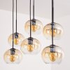 APEDO Pendant Light - glass Amber, clear, 6-light sources