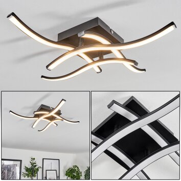 CASAIS Ceiling Light LED black, 4-light sources