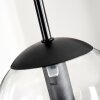 GASTOR Pendant Light - glass black, 1-light source