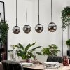 GASTOR Pendant Light - glass Smoke-coloured, 4-light sources