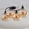 KOYOTO Ceiling Light - glass Amber, 4-light sources