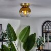 KOYOTO Ceiling Light - glass brass, 1-light source