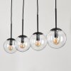 GASTOR Pendant Light - glass clear, 4-light sources