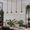 GASTOR Pendant Light - glass clear, 4-light sources