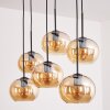 APEDO Pendant Light - glass Amber, 6-light sources