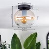 APEDO Ceiling Light - glass Amber, clear, 1-light source