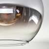 KOYOTO Ceiling Light - glass chrome, clear, Smoke-coloured, 4-light sources