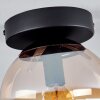 GASTOR Ceiling Light - glass Amber, clear, 1-light source