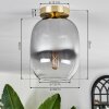 APEDO Ceiling Light - glass brass, 1-light source