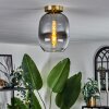 APEDO Ceiling Light - glass brass, 1-light source