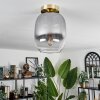 APEDO Ceiling Light - glass brass, 1-light source