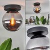 GASTOR Ceiling Light - glass Smoke-coloured, 1-light source