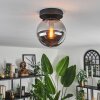 GASTOR Ceiling Light - glass Smoke-coloured, 1-light source