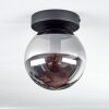 GASTOR Ceiling Light - glass Smoke-coloured, 1-light source