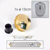 APEDO Ceiling Light - glass brass, 1-light source