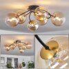 CHEHALIS Ceiling Light gold, black, 6-light sources