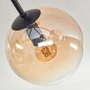 GASTOR Ceiling Light - glass Amber, clear, 5-light sources